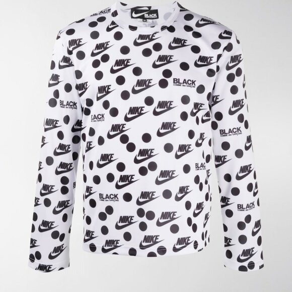 BNWT AW20 COMME DES GARCONS BLACK x NIKE LS TSHIRT JERSEY S - Picture 13 of 14